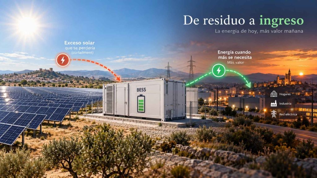 Curtailment en España: de residuo a ingreso con BESS (guía práctica 2025)