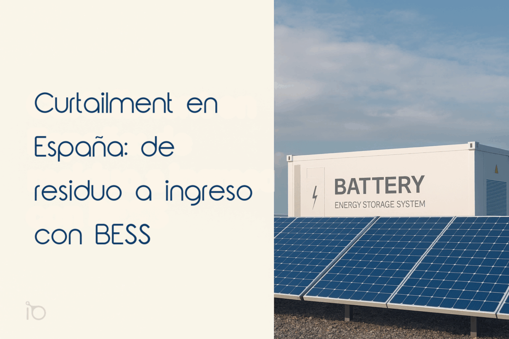 Curtailment en España: de residuo a ingreso con BESS